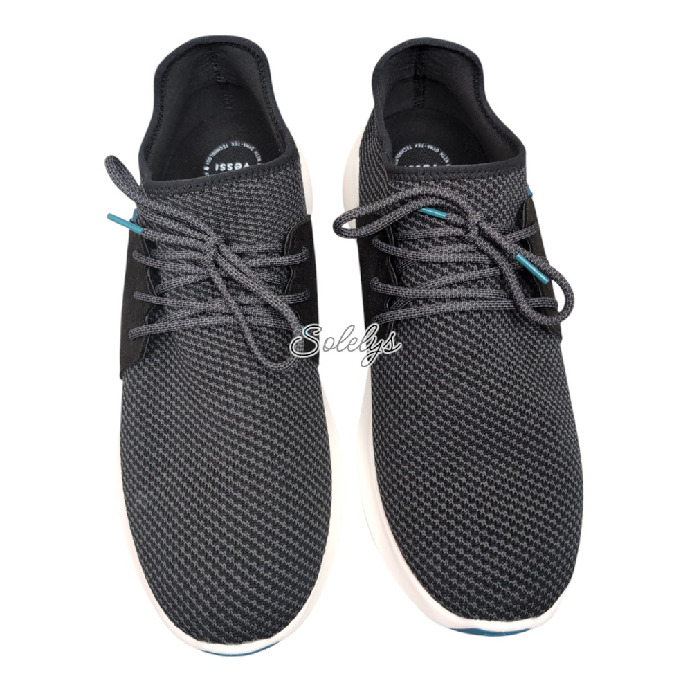 Vessi Everyday Classic Men 14 Midnight Black Waterproof Knit Lightweight Sneaker
